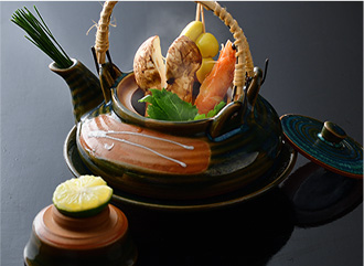 秋の料理 土瓶蒸し