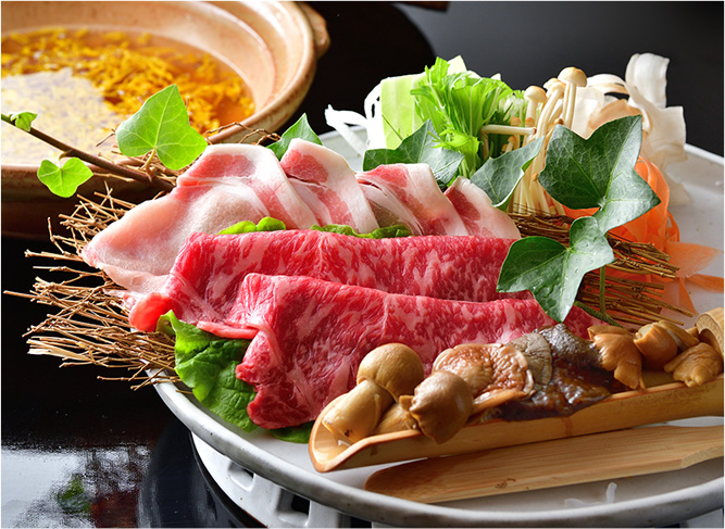 秋の料理 お肉の鍋